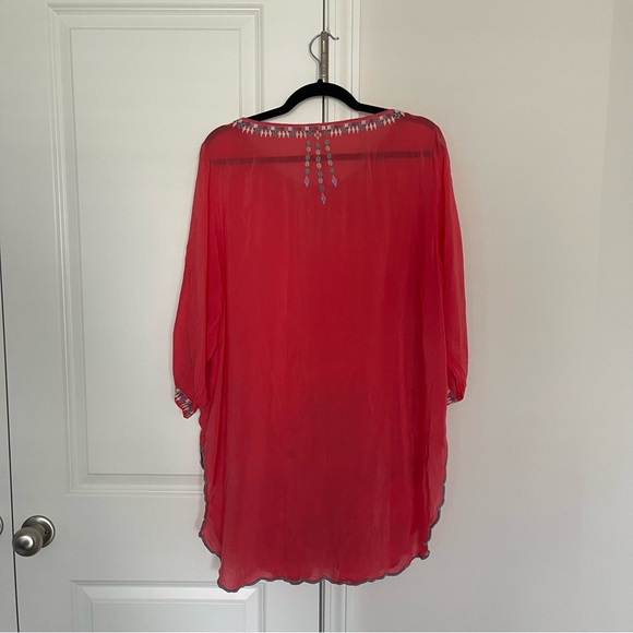 Johnny Was Marin Embroidered Tunic Blouse Top - Picture 3 of 8
